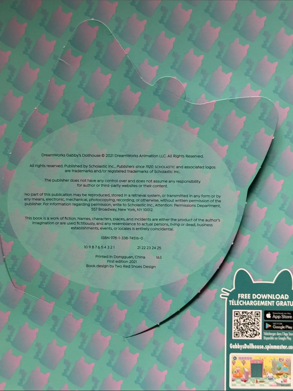 Scholastic Gabby’s Dollhouse Silver Headband with Pink Inner Ears